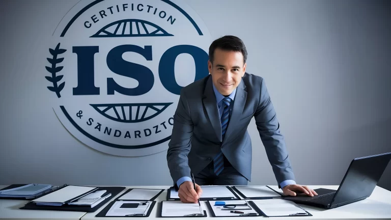 ISO 27001 Certification UK guide showing business data protection